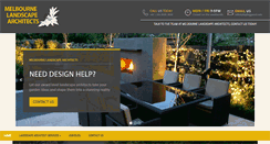 Desktop Screenshot of melbournelandscapearchitects.com.au