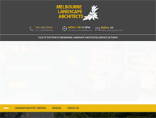 Tablet Screenshot of melbournelandscapearchitects.com.au